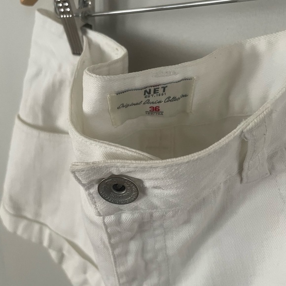 ☀️White Denim Shorts Sz 36 - Picture 2 of 3